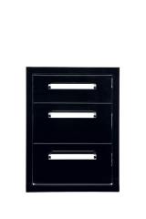 Bonfire Triple Drawer Black