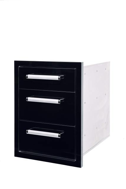 WHISTLER GRILLS Triple Drawer (Black)