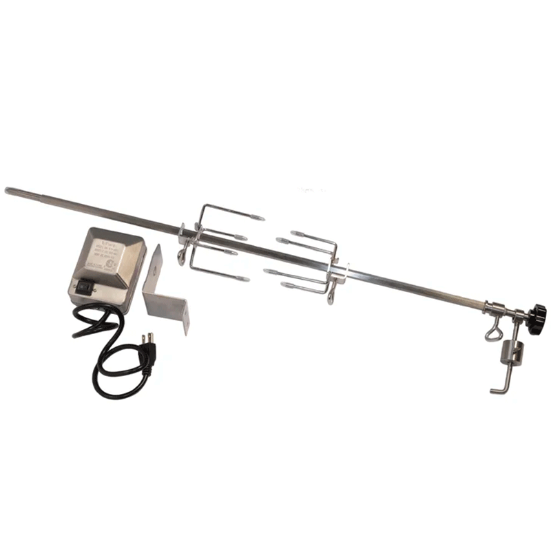 Bonfire Stainless Steel Heavy-Duty Electronic Gas Grill Rotisserie Kit ...