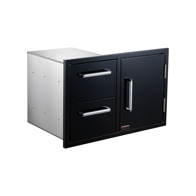 WHISTLER GRILLS Door & Drawer Combo (Black)