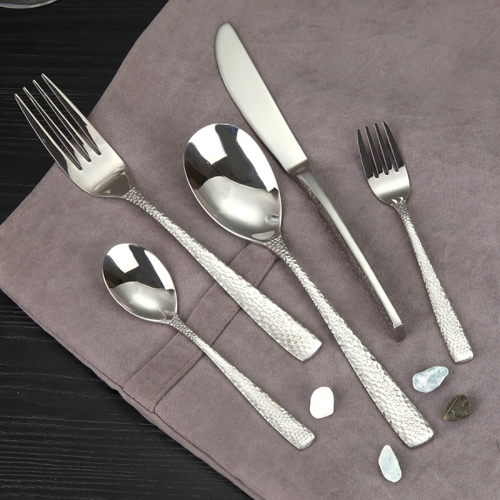 304 Lotus Hammer Point Hotel Stainless Steel Cutlery 18-10 Western Tableware Steak Cutlery Gift Set