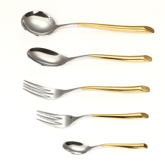 Stainless Steel Cutlery High-end Western Steak Cutlery Black Gold Gift Cutlery Hotel Cutlery