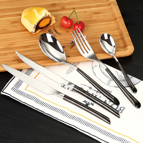 Stainless Steel Cutlery High-end Western Steak Cutlery Black Gold Gift Cutlery Hotel Cutlery