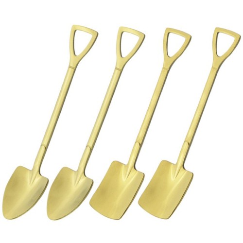 Gold Stainless Steel Spoons Ice Cream Spoons Fruit Spoon