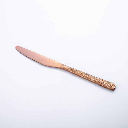 Separate Stone Pattern Stainless Steel Cutlery Set for Home Kitchen Eating Utensils Tableware Knives Spoons Forks Teaspoons Mirror Polish