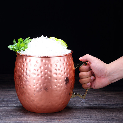 Hammered Rose Stainless Steel Giant Mule Cups Bucket 5000 ml 12 Pounds Cocktails Drinking Mugs Cups Drinkware Barware Party