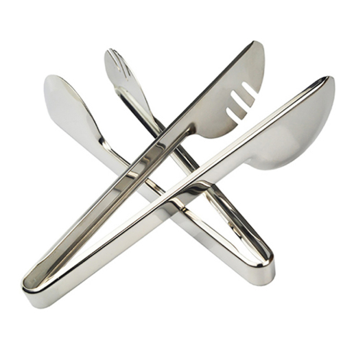 Kitchenware Stainless Steel Restaurant Bar Pubs Ice Tongs Food Meal Clips for Cooking Toast BBQ Stir Salad Clips