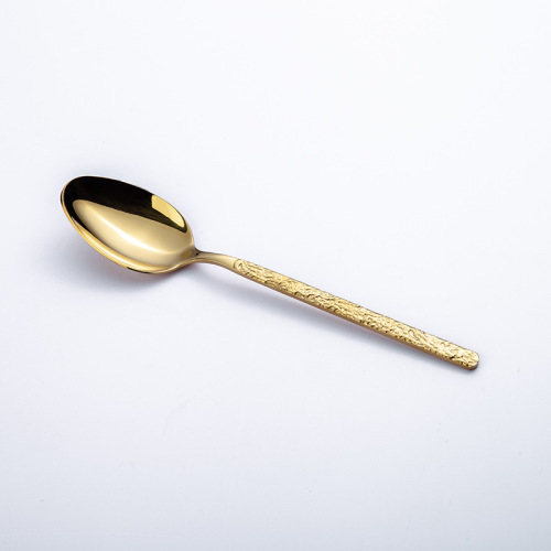 Separate Gold Stone Pattern Stainless Steel Cutlery Set for Home Kitchen Eating Utensils Tableware Knives Spoons Forks Teaspoons