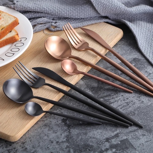 Power by AliSave Plus Matte Finished Stainless Steel Cutlery Set Table Knife Fork Spoon and Coffee Spoons Silverware Set