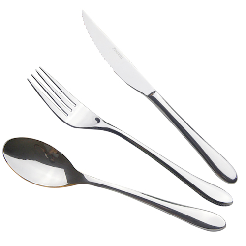 Home Kitchen Utensils 304 Stainless Steel Tableware Knives Forks Spoons Cutlery Mirror Polished