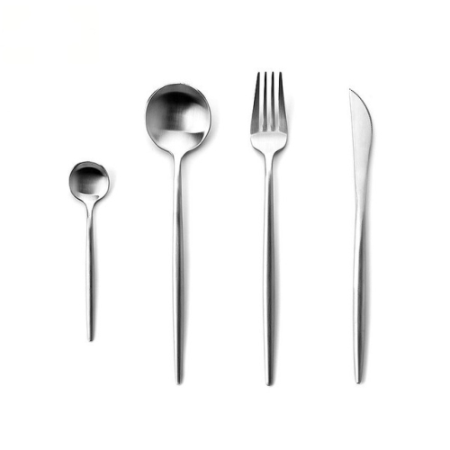 Cutlery Set Stainless Steel Tableware Kitchen Fork Spoon Knife Set Silver
