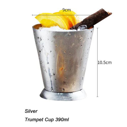Stainless Steel 390ml Mugs for Cocktails Barware Drinking Mugs Silver