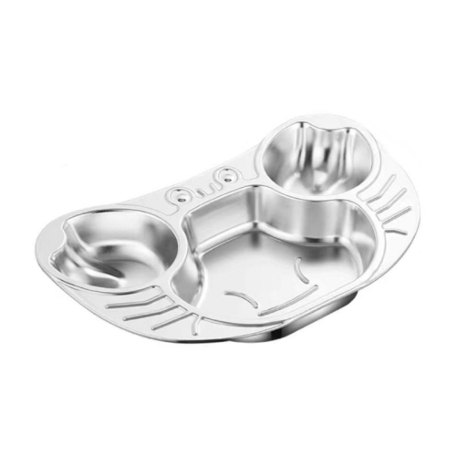 304 Stainless Steel Lunch Box Lunch Tray Canteen Plate for Lunch Home Hotel Restaurant Eating Plates Toddlers Lunch Bowls