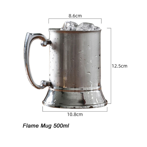 500ml Stainless Steel Flame Mugs