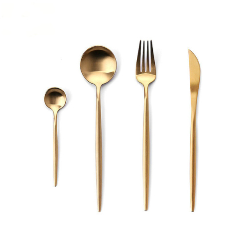 Gold Cutlery Set Stainless Steel Tableware Kitchen Fork Spoon Knife Set