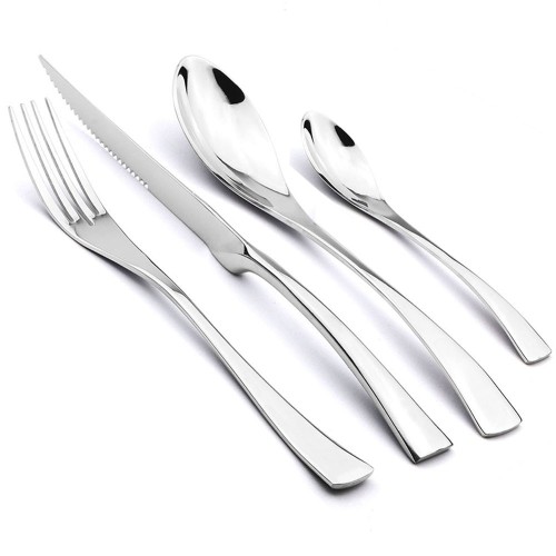 IFS990S Stainless steel black cutlery set
