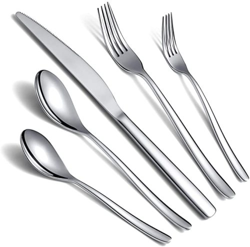 Stainless Steel Flatware Set, Mirror Polish Cutlery Set, Utensil Sets Service Set