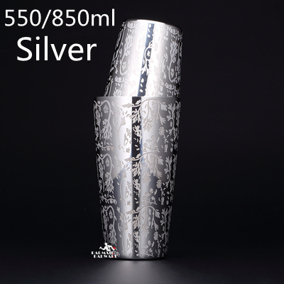 Stainless Steel Boston Cocktail Shaker Martini Bar Cocktail Shaker