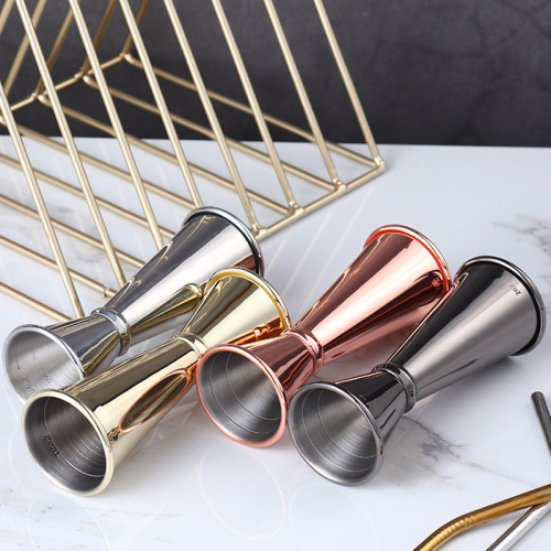 Double Cocktail Jigger Stainless Steel Shot Glass Measuring Cup