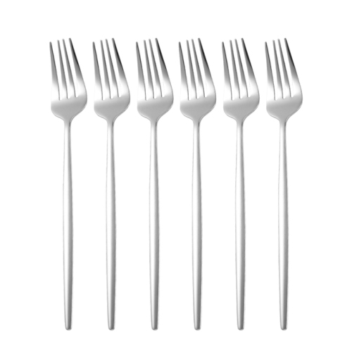 Stainless Steel Table Fork Set 6pcs Silver