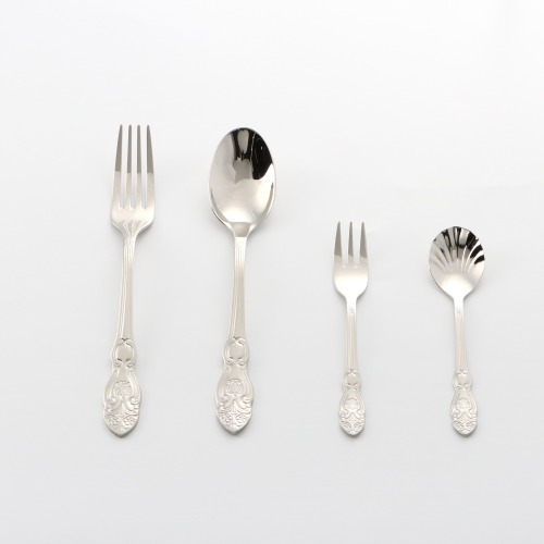 Silverware Flatware Cutlery Set in Ergonomic Design Size and Weight Durable Stainless Steel Tableware Dishwasher Safe