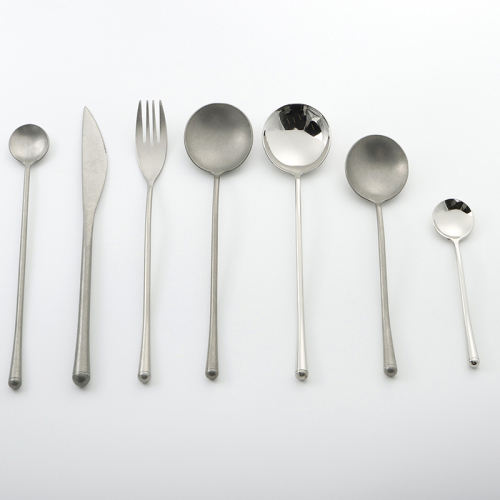 Retro Stainless Steel Flatware Vintage Cutlery For Dinner