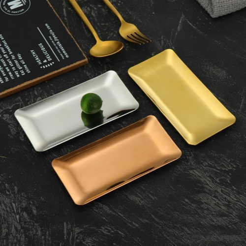 Metal Storage Organizer Tray for Bathroom