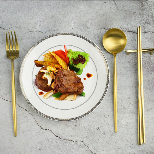 Stainless Steel Flatware Cutlery Set Elegant Kitchen Utensils