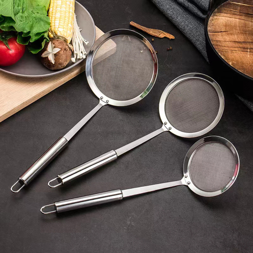 Kitchen Colander 304 Stainless Steel Screen Filter Baking Cooking Tools