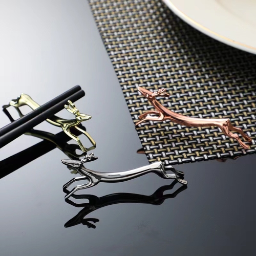 Stainless Steel Chopsticks Rest Spoons Stand Forks Knifes Holder Rack Stand Metal Craft Table Decoration