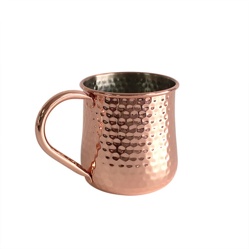 Moscow Mule Copper Mugs Copper Plated Hammered Drum Cup