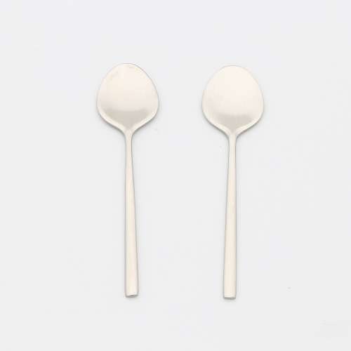 Stainless Steel Spoons Small 4.3 inch Length Round Heart Spoon Use for Stir Coffee Tea