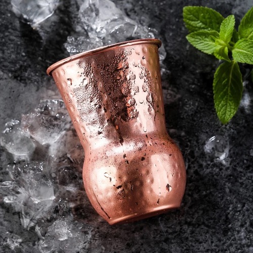 Retro Hammer Point Indian Cup Copper Cup Moscow Mule Cup Cocktail Cup Rose Gold Stainless Steel Bar Cup