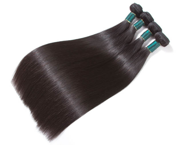 Silky Straight Human Hair Bundles With 6x6 Lace Closure