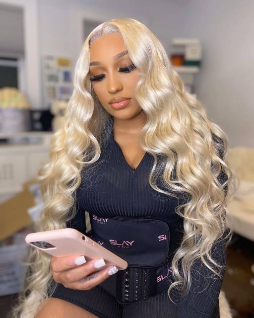 [Caribbean Star ] 613 Blonde Body Wave 13x4 Lace Front Human Hair Wigs With Baby Hair