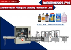 Anti-corrosion filling and capping production line