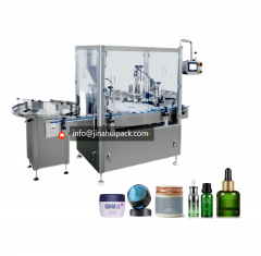 Cosmetic filling and capping machine