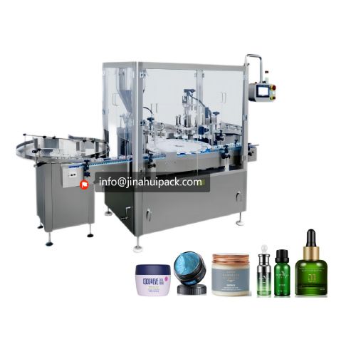 Cosmetic filling and capping machine