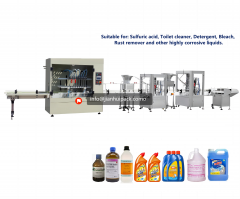 Anti-corrosion filling and capping production line