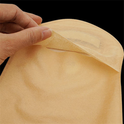 One Piece Flange Vented Ostomy Open Pouch Bags with Strip Closure