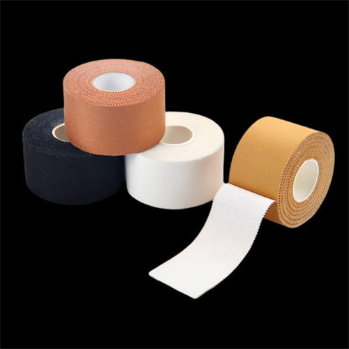 Rigid white Rayon Athletic Sports Bandage Tape with Zinc Oxide Glue