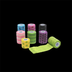 Adhesive Colorful Elastic Finger Sports Strapping Tape