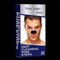 Bamboo Charcoal Black White Nose Pore Blackhead Strip