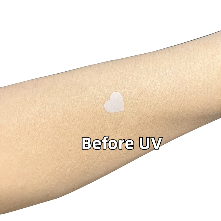 Hydrocolloid UV Detection Sticker for Sunscreen Reminder