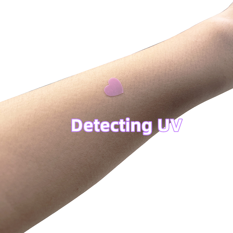 Hydrocolloid UV Detection Sticker for Sunscreen Reminder