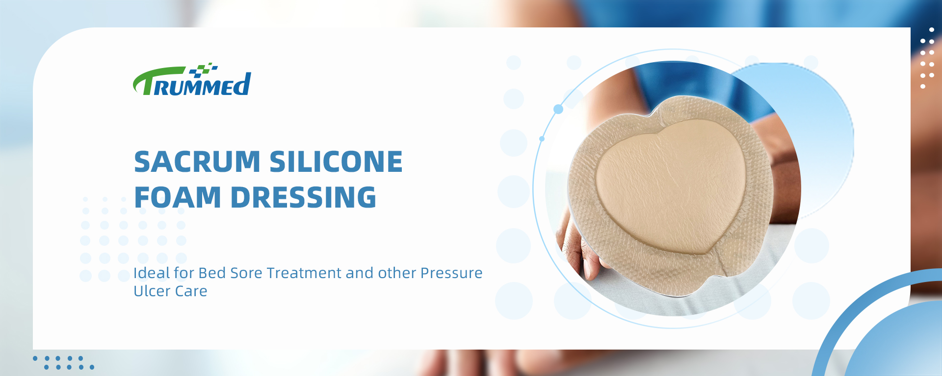 Bordered Silicone Foam Wound Dressing for Sacrum,Silicone Foam Wound