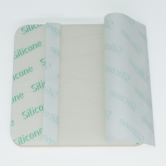 Non-Bordered Silicone Foam Wound Dressing
