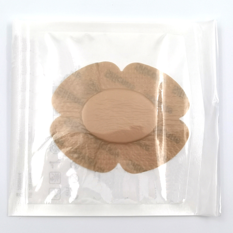 Bordered Silicone Foam Wound Dressing for Heel and Elbow