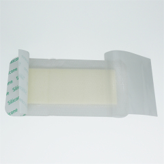Bordered Silicone Foam Wound Dressing Clear Color