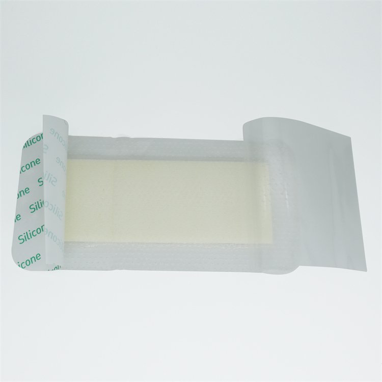 Bordered Silicone Foam Wound Dressing Clear Color